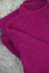 pink knitted wool
