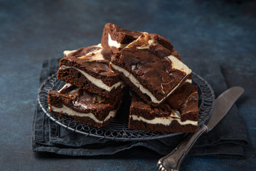 delicious cheesecake chocolate  brownies