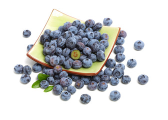 Blueberry on a white background