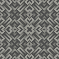 Seamless Creative Wallpaper. Abstract Black and White Background