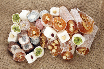 Turkish delight with all mixed delicious