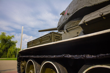   Soviet tank in the memorial in Brest