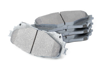 Group of brake shoes isolated
