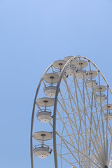 ferris wheel on blue sky