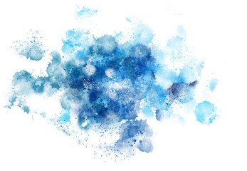 Abstract watercolor brush spatter bot digital art painting soft focus for texture background