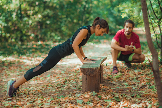 Exercising in the Park - Powered by Adobe