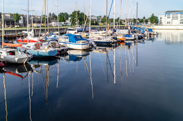 Fototapeta na wymiar Yachthafen, Wassersport, Wismar