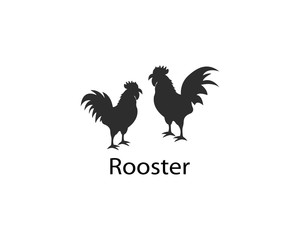Rooster logo template vector design