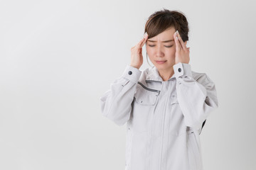 作業服のビジネスウーマン