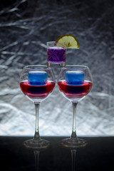 glasses of cocktails