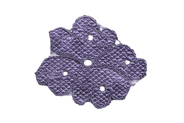 Purple lace isolated