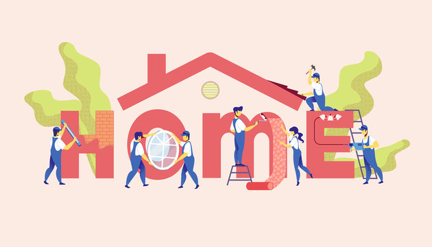 Home Repair Service. Master Renovation Apartment.