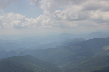 Trekking in the Carpathians, Hike to the border between Ukraine and Romania from Pop Ivan Marmarassky to Pop Ivan Chernogorsky.