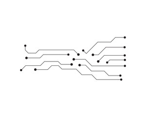 circuit logo template vector illustration icon design