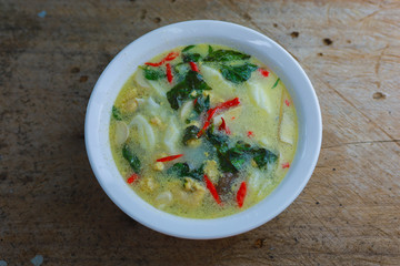 bowl of vegetable soup