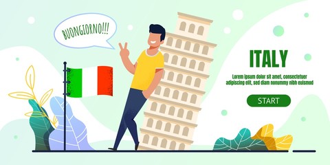 Landing Page Advertising Italy Journey to Sights