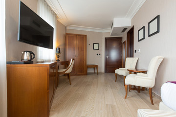 Classic style hotel room interior