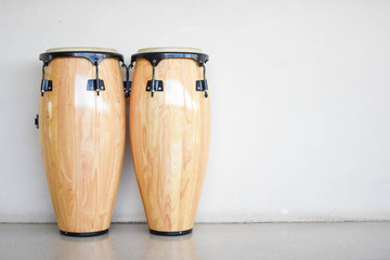 Musical Conga on the wall background