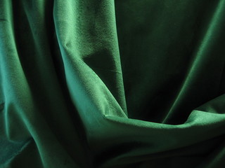 velvet drape emerald green