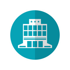 Fototapeta premium Icon design in concept of rent the house,home or hotel before travelling. Vector illustration in flat style.