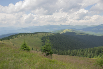 Trekking in the Carpathians, Hike to the border between Ukraine and Romania from Pop Ivan Marmarassky to Pop Ivan Chernogorsky.