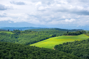 Fototapeta na wymiar Beautiful spring landscape in Tuscany, Italy