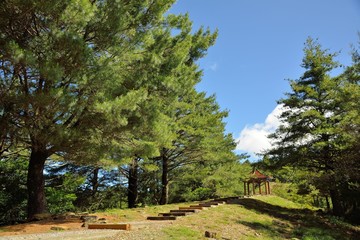 Obraz premium Mountain landscape-Mountain View Resort in the Taichung County,Taiwan.