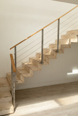 Wooden modern stairs