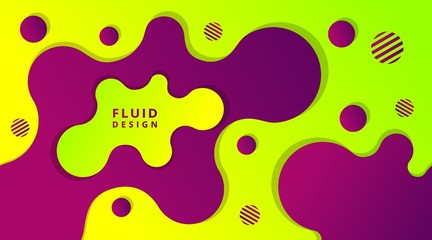 Abstract Dynamic Modern Fluid Liquid gradient background template