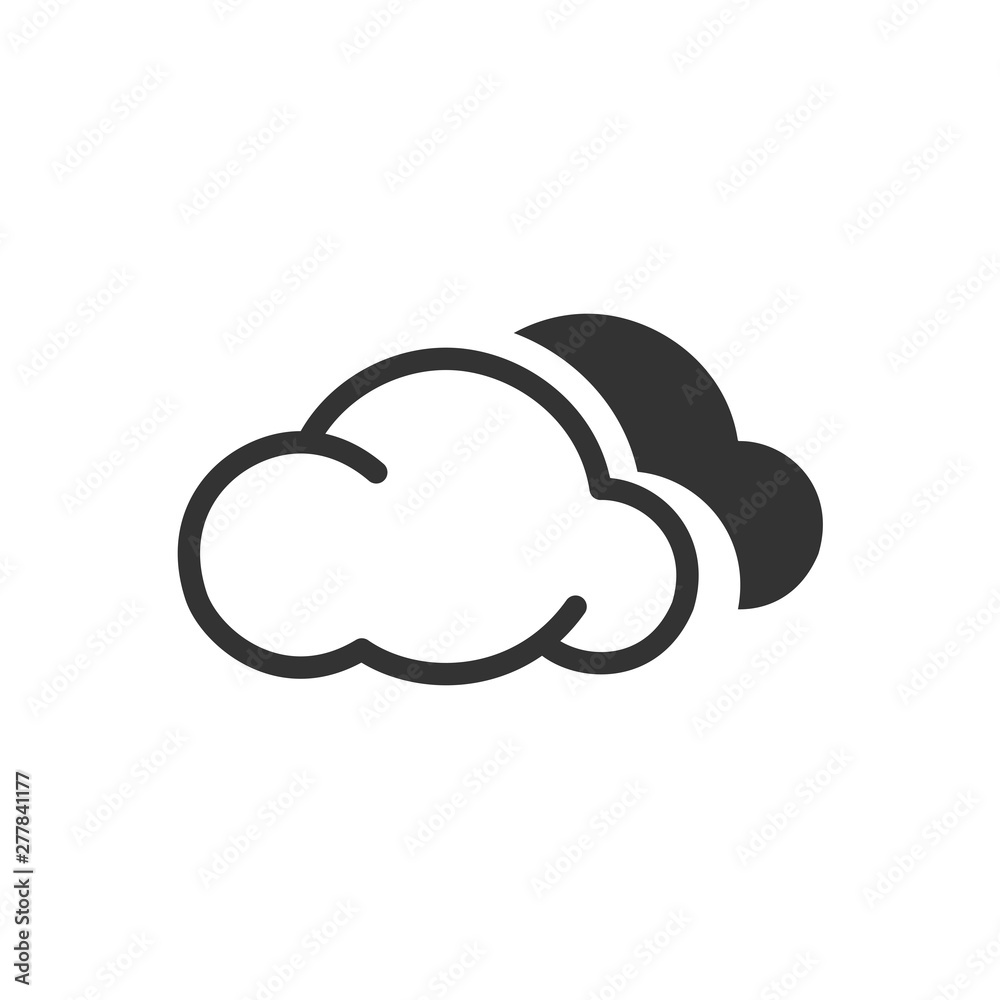 Poster weather icon template color editable. weather symbol vector sign isolated on white background. simpl