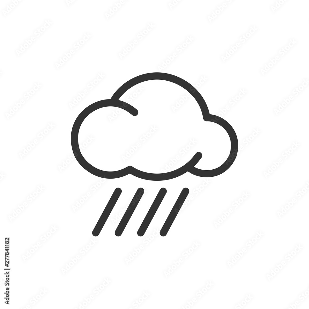 Aufkleber Weather icon template color editable. Weather symbol vector sign isolated on white background. Simple logo vector illustration for graphic and web design.