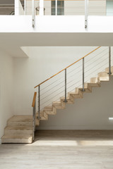 Wooden modern stairs