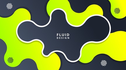Abstract Dynamic Modern Fluid Liquid gradient background template