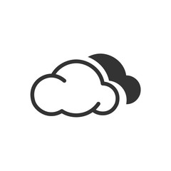 Weather icon template color editable. Weather symbol vector sign isolated on white background. Simple logo vector illustration for graphic and web design.