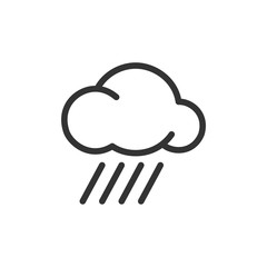 Weather icon template color editable. Weather symbol vector sign isolated on white background. Simple logo vector illustration for graphic and web design.