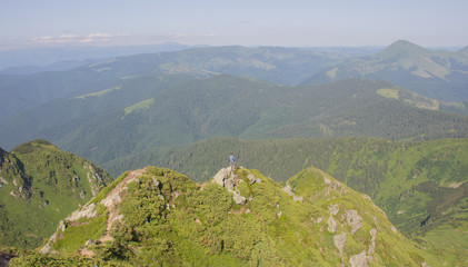 Trekking in the Carpathians, Hike to the border between Ukraine and Romania from Pop Ivan Marmarassky to Pop Ivan Chernogorsky.