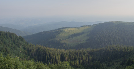 Trekking in the Carpathians, Hike to the border between Ukraine and Romania from Pop Ivan Marmarassky to Pop Ivan Chernogorsky.