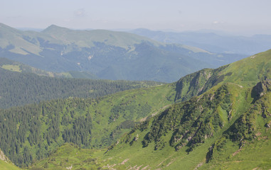 Trekking in the Carpathians, Hike to the border between Ukraine and Romania from Pop Ivan Marmarassky to Pop Ivan Chernogorsky.