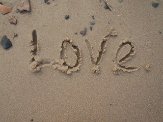 love in the sand