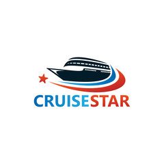 Cruise Star Logo Template Design Vector, Emblem, Design Concept, Creative Symbol, Icon