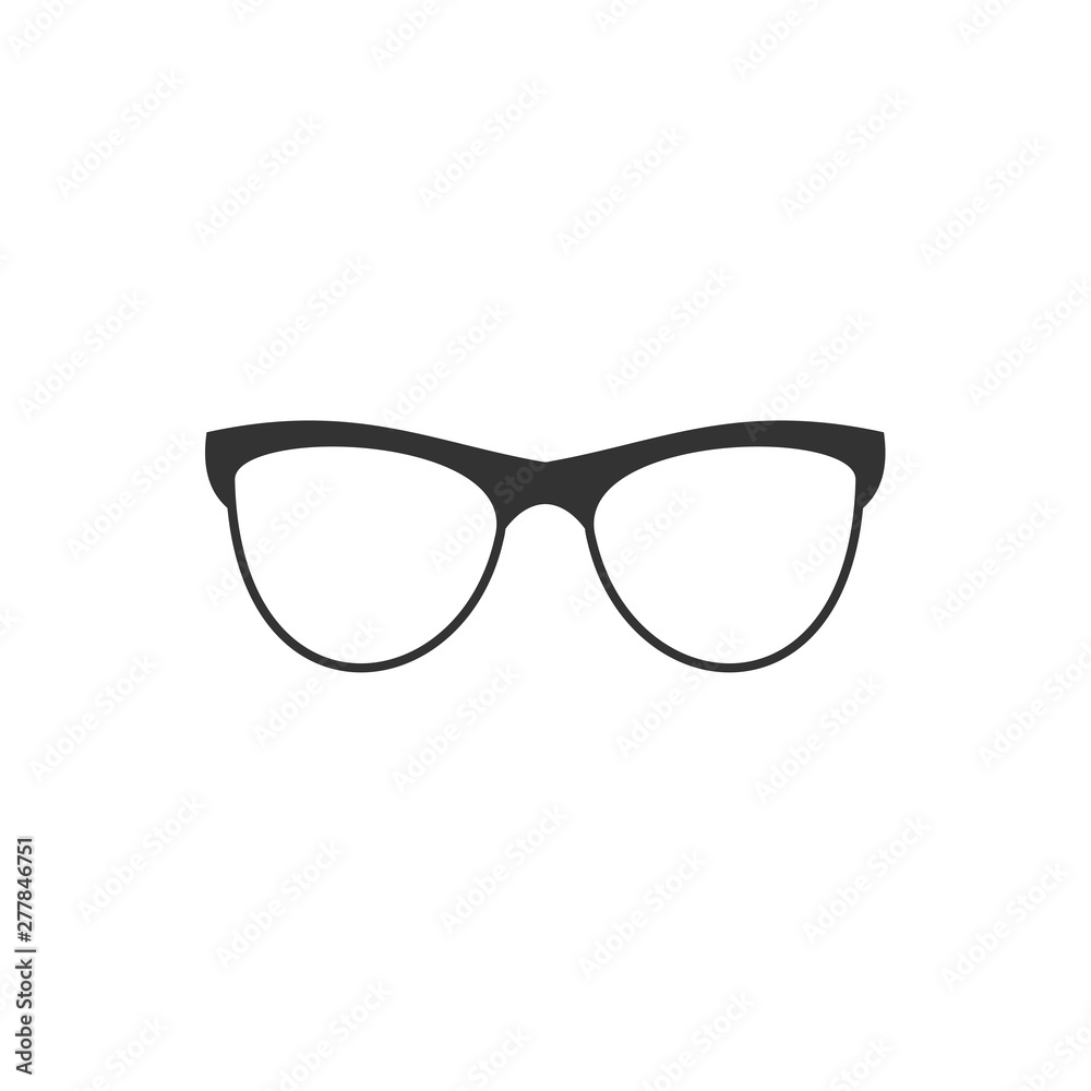 Poster glasses icon template color editable. glasses symbol vector sign isolated on white background. simpl