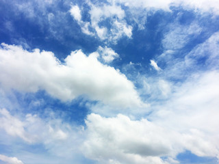 beautiful blue white grey morning sky as background