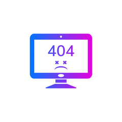 Page not found error vector icon