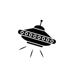 UFO flying saucer vector icon