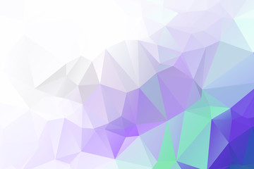 Abstract low poly background of triangles in blue colors