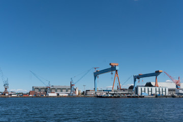 Kiel - bei TKMS in Kiel-Gaarden wurde ein U-boots Neubau für Singapur zu Wasser gelassen. Die...