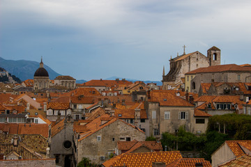 Fototapeta na wymiar view of old town of dubrovnik in croatia