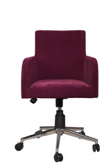 burgundy office chair