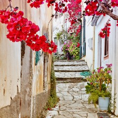 Corfu Greek village