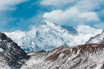 Papier Peint photo autocollant Cho Oyu Randonnée sur l& 39 Everest. Dans le cadre de la vallée de Gokyo et de la montagne Cho Oyu. Népal